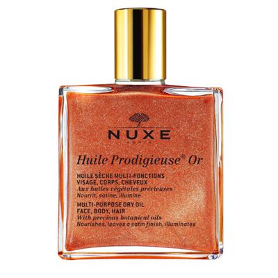 HUILE PRODIGIEUSE® OR (ACEITE SECO PARA ROSTRO, CUERPO Y CABELLO CON BRILLOS DORADOS)